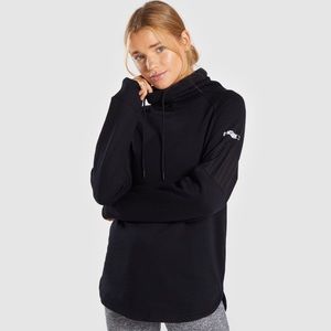 GYMSHARK Cozy Slouch Hoodie • Black